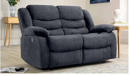 Fabric Grey 2 +3  Seater Manual Recliner Sofa FASCINO