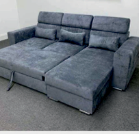 Grey Fabric  Corner Sofabed  LUKASZ