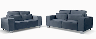 Fabric Grey 2+3 seater Sofa ELEGANTE
