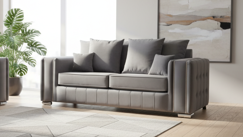 Aila Full Back/Scatter Back Sofa Set - 2 Seater