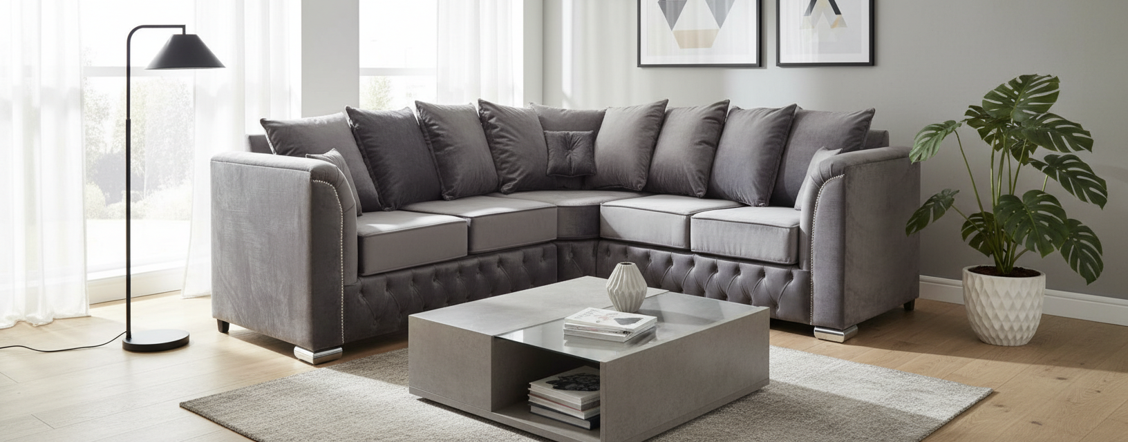 Amore Corner Full Back/Scatter Back Sofa - 2 Corner 2