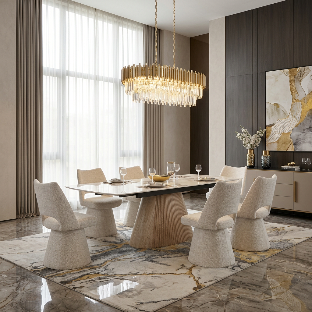 Monaco Maryland Beige 360 Swivel Chair