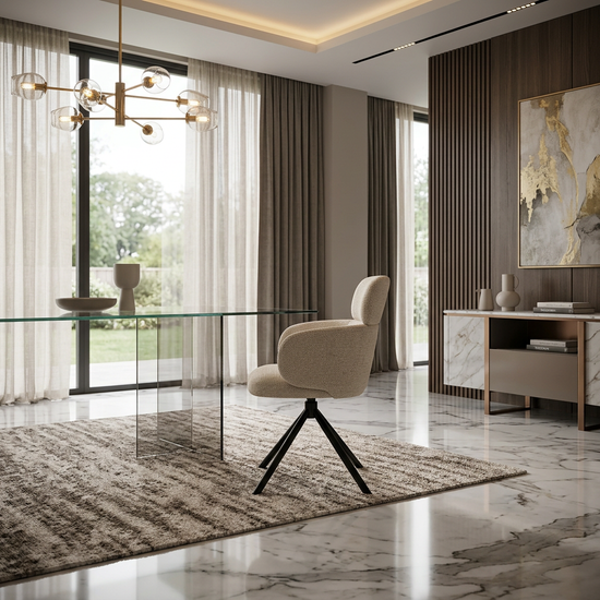Tuscany Beige 360 Swivel Chair