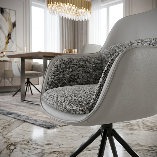 Monaco Florence Grey 360 Swivel Chair