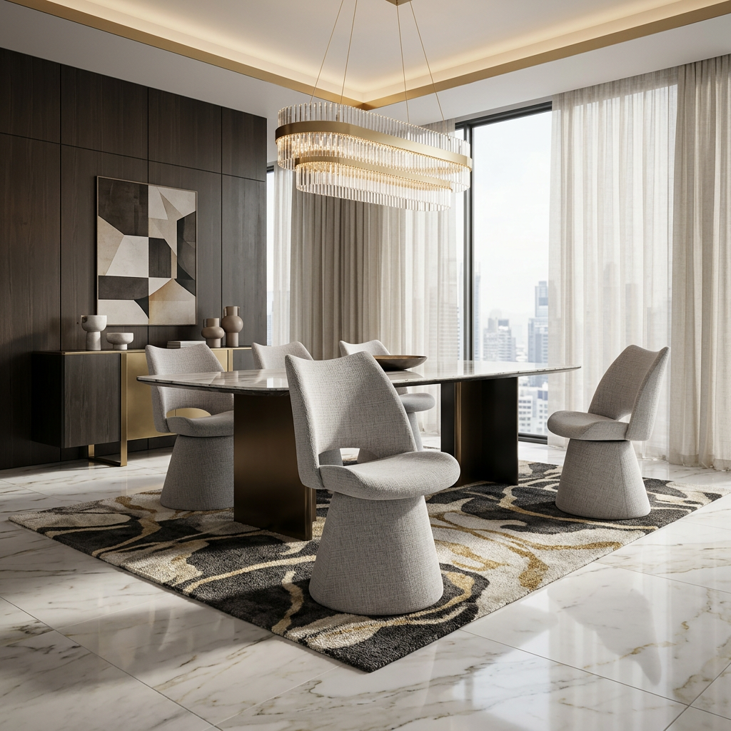 Monaco Maryland Grey 360 Swivel Chair