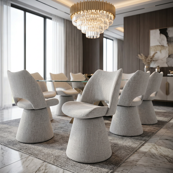 Monaco Maryland Grey 360 Swivel Chair