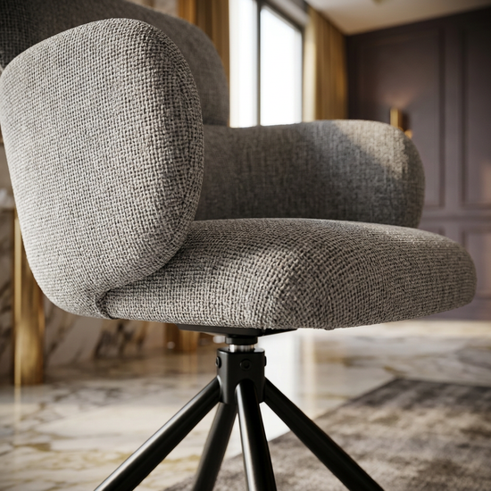 Tuscany Grey 360 Swivel Chair