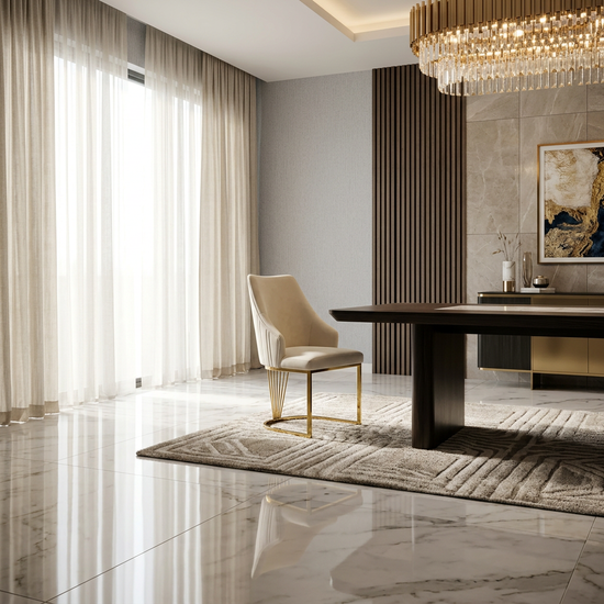 Lasco Cream & Gold Dining Chair