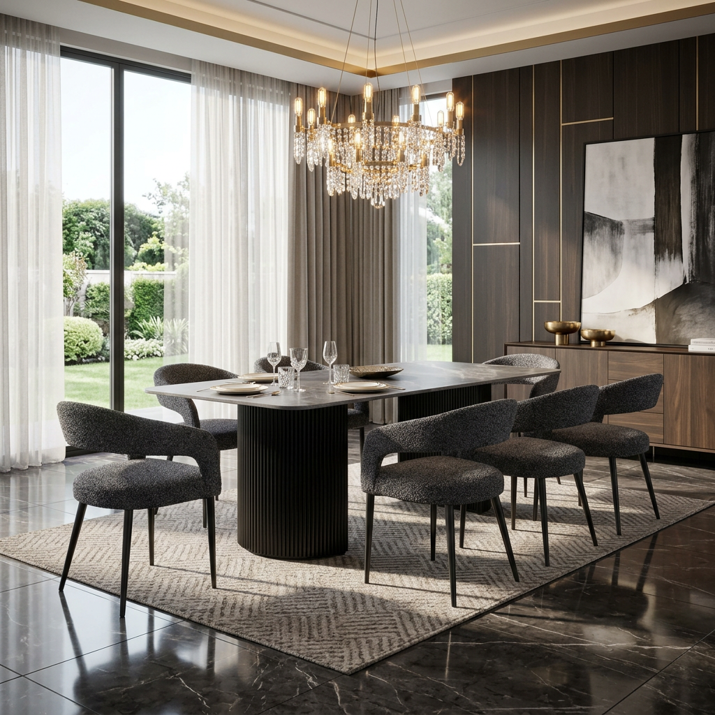 Olympia Grey Ceramic 160cm Table