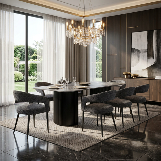 Olympia Grey Ceramic 160cm Table
