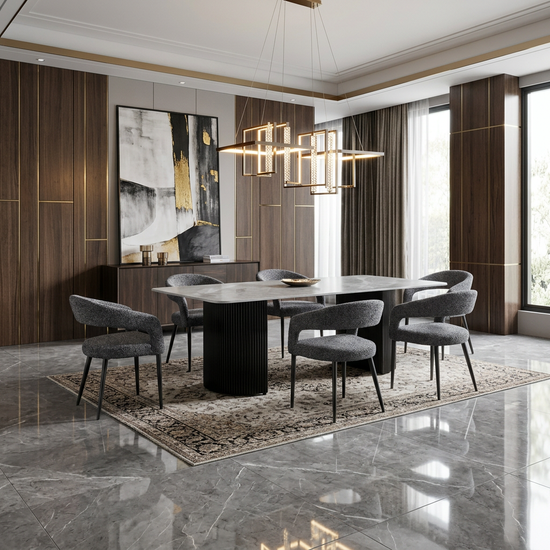 Olympia Grey Ceramic 160cm Table