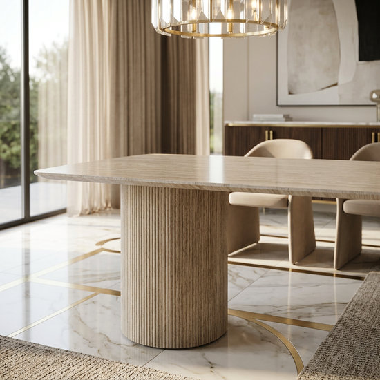 Olympia Beige Ceramic 160cm Table