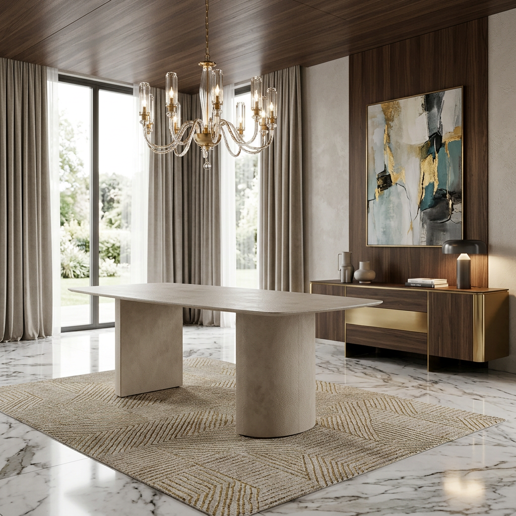Olympia Beige Ceramic Coffee Table
