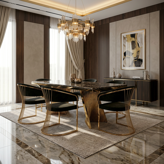 Porado Dining Chair - Black