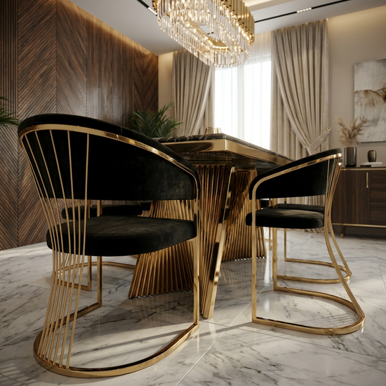 Porado Dining Chair - Black