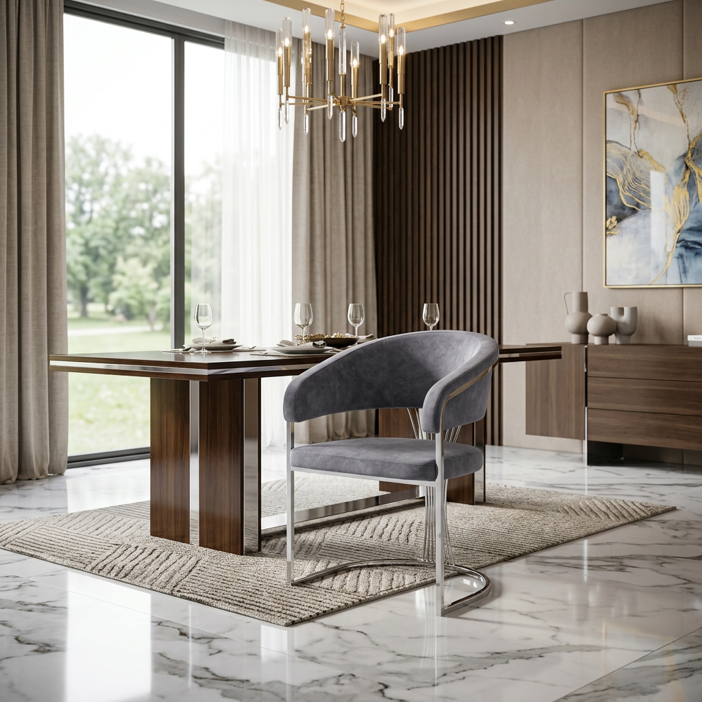 Porado Dining Chair - Grey