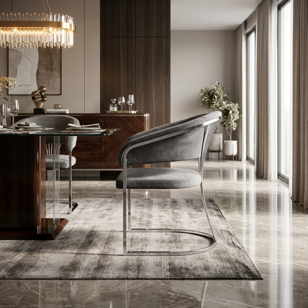 Porado Dining Chair - Grey