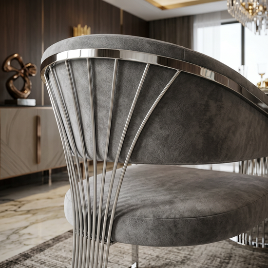 Porado Dining Chair - Grey
