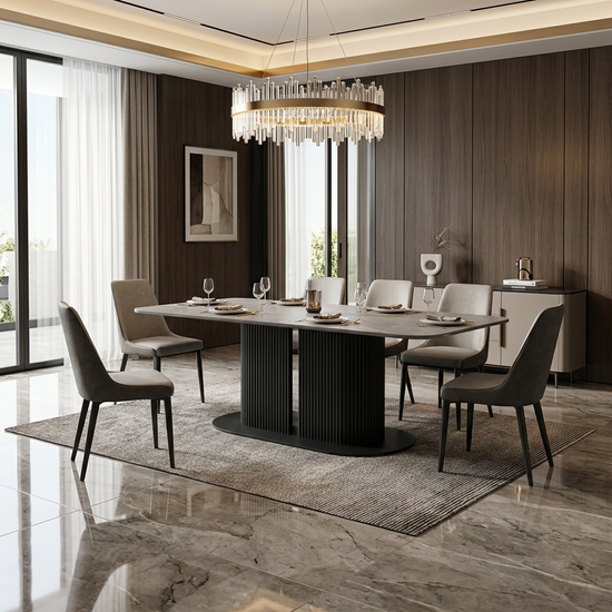 Sydney Grey Ceramic Dining Table