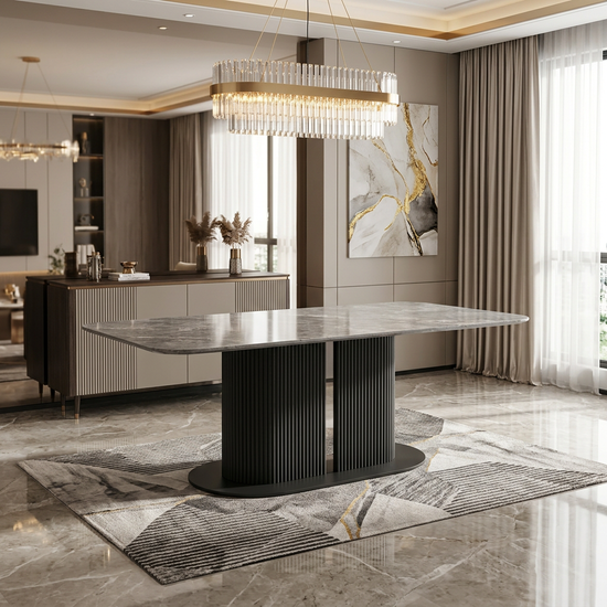 Sydney Grey Ceramic Dining Table