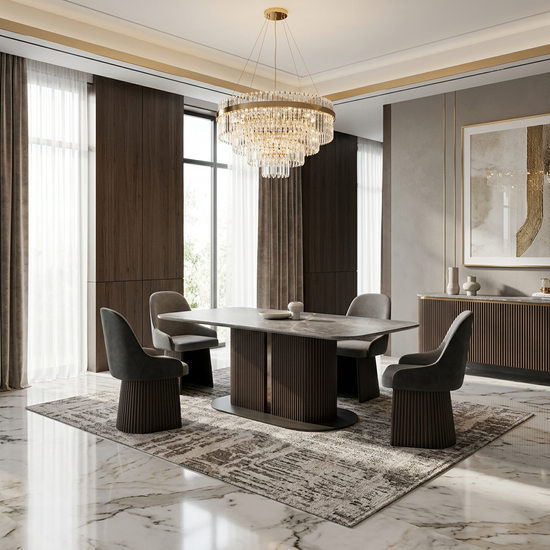 Sydney Grey Ceramic Dining Table