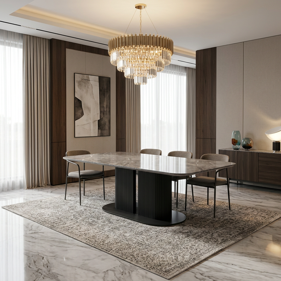 Sydney Grey Ceramic Dining Table