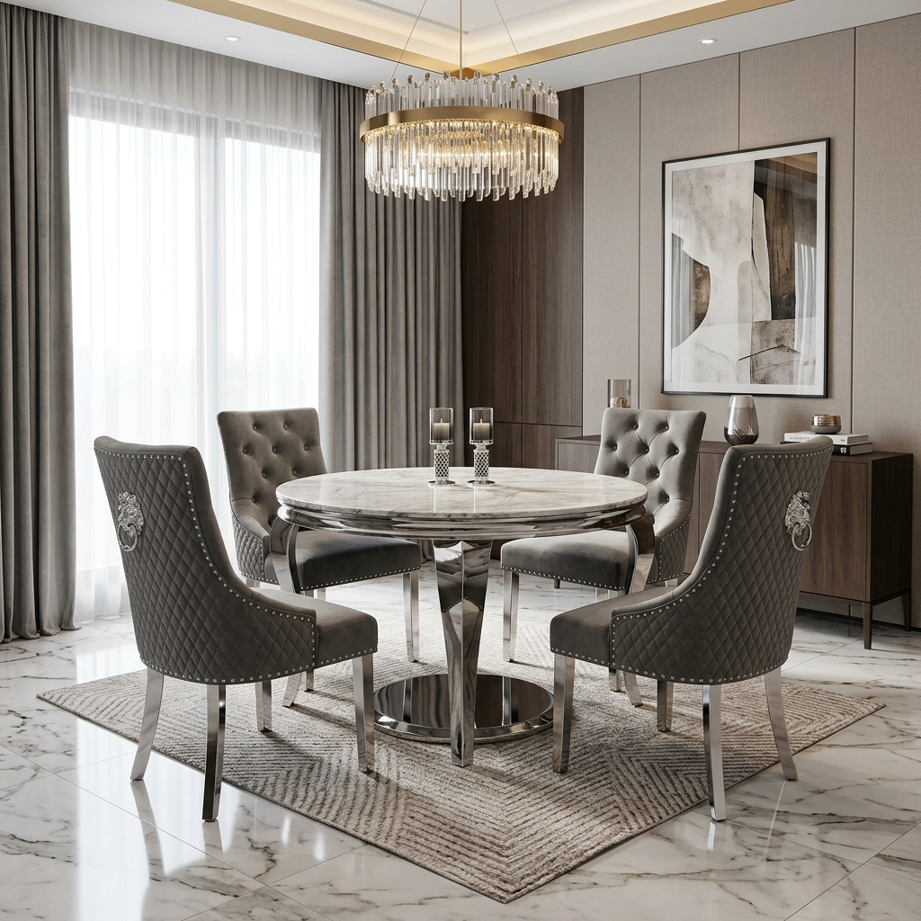 Sofia Grey Marble Coffee Table