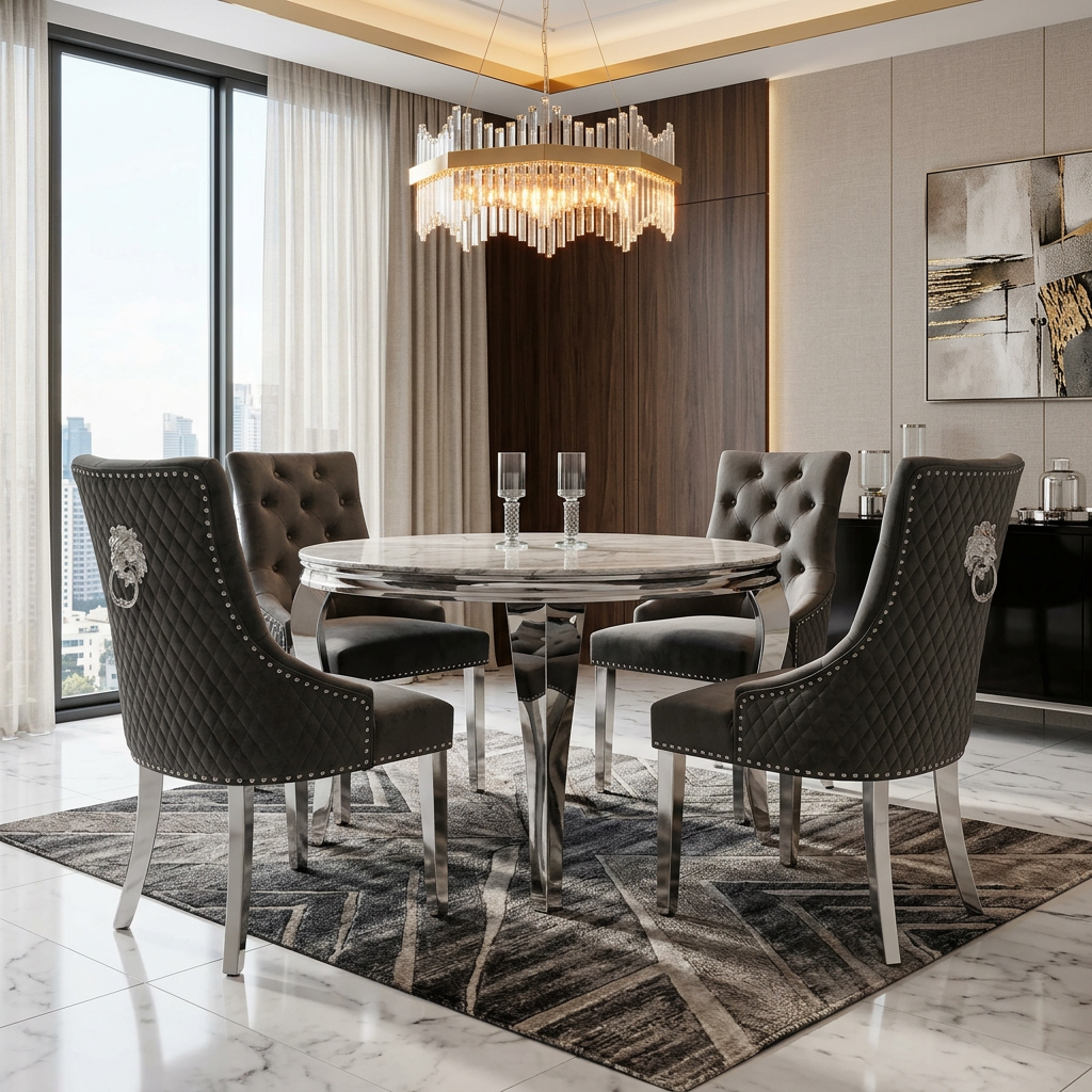 Sofia Grey Marble Coffee Table