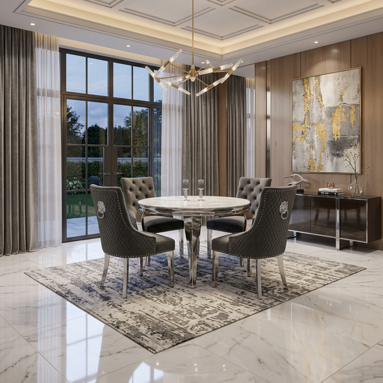 Sofia Grey Marble Coffee Table