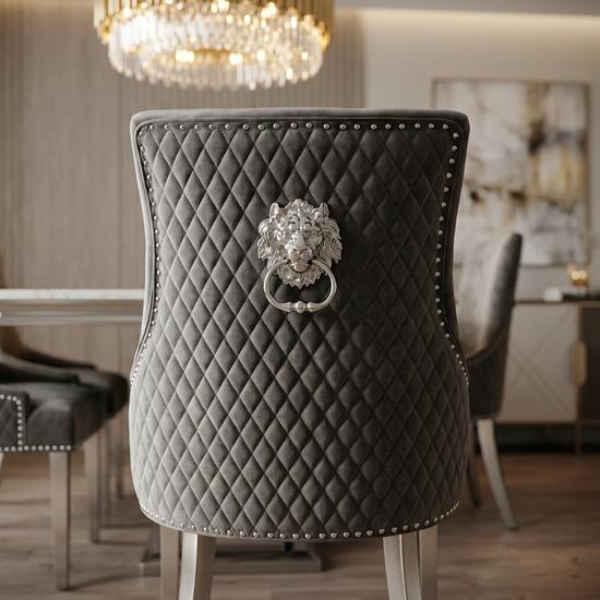 Majestic Grey Fabric Chair