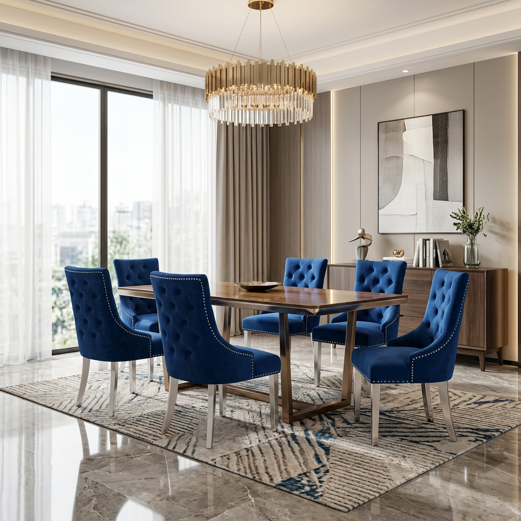 Majestic Dining Chair - Navy
