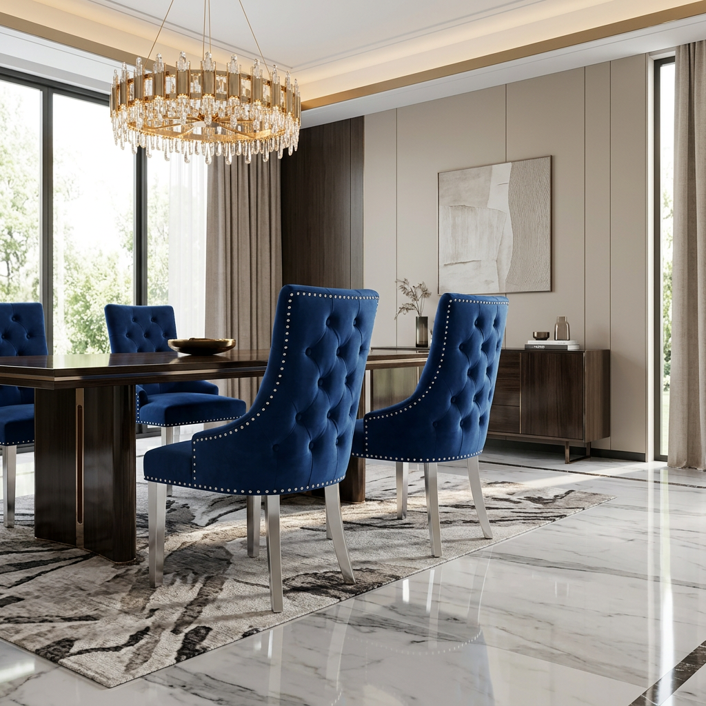 Majestic Dining Chair - Navy
