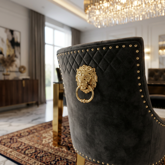 Plush Velvet Fabric Gold Range Black Gold