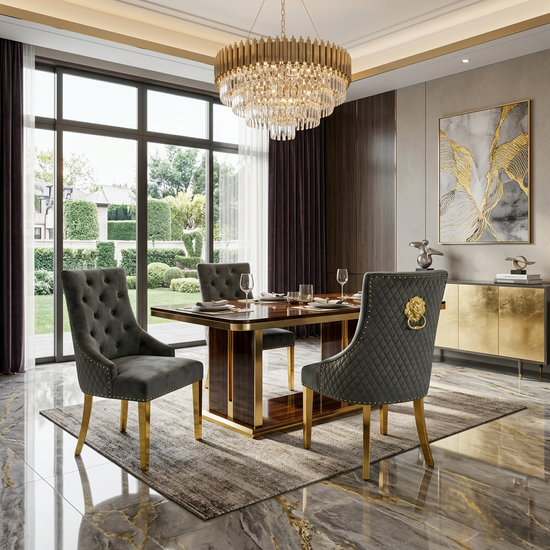 Plush Velvet Fabric Gold Range Grey Gold