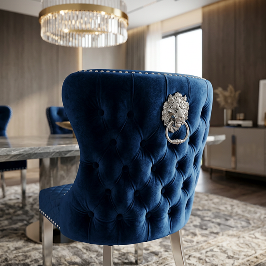 Valentino Dining Chair - Navy