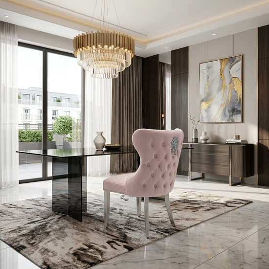 Valentino Dining Chair - Pink