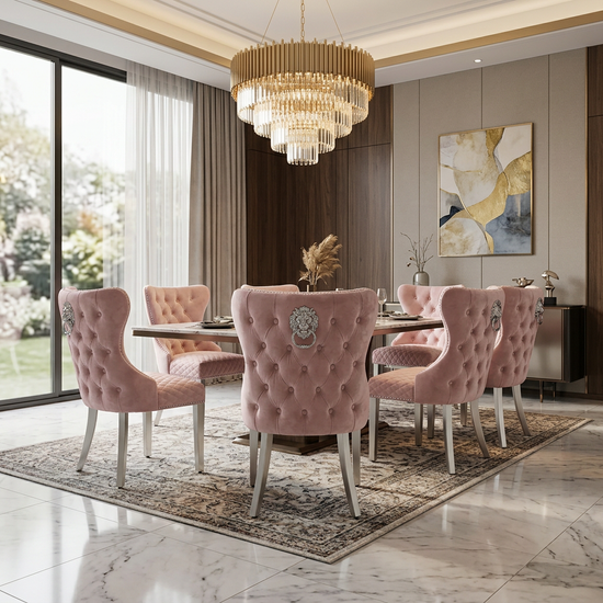 Valentino Dining Chair - Pink
