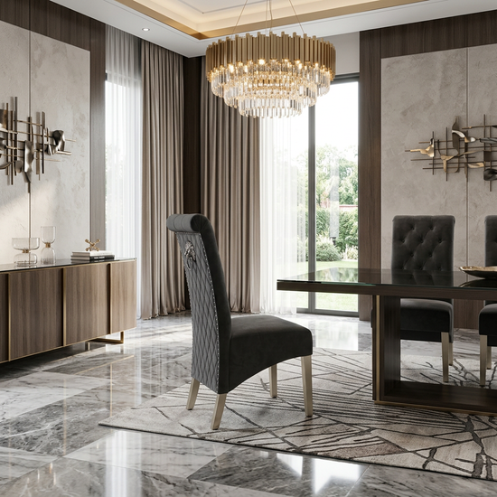 Sofia Grey PU Chair