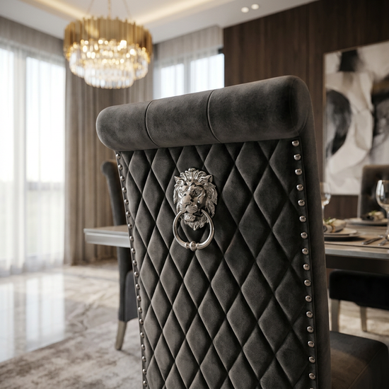 Sofia Grey PU Chair