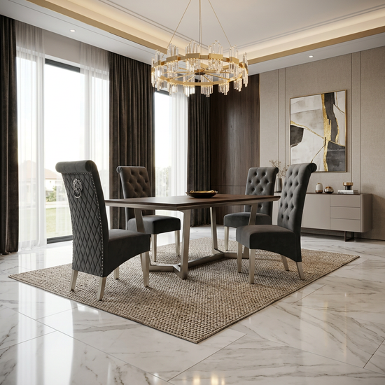 Sofia Grey PU Chair
