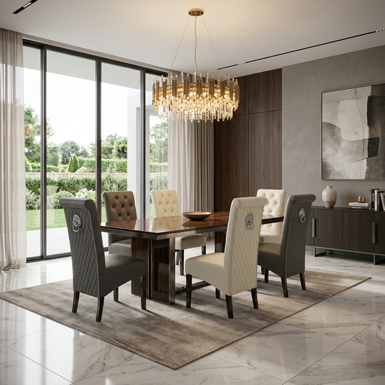 Sofia PU Leather Dinning Chair Cream