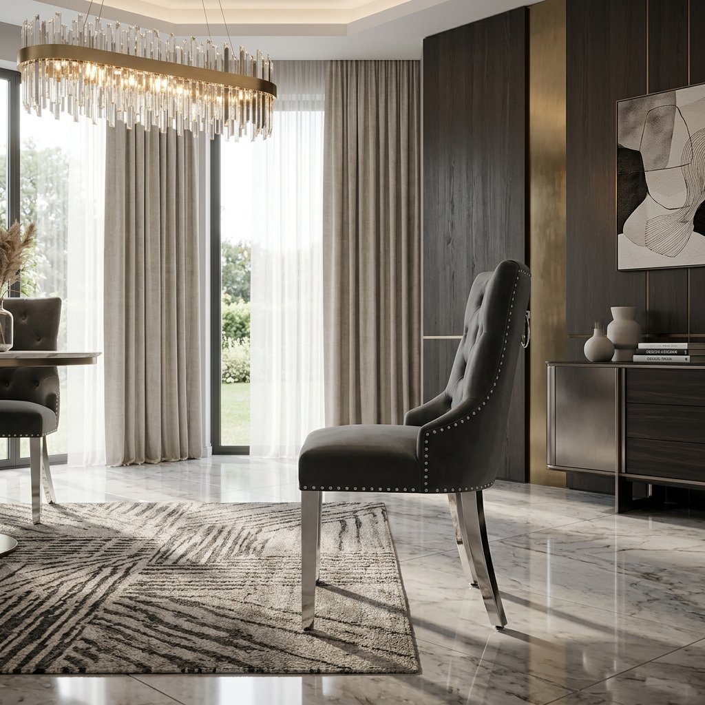Valencia Dining Chair - Dark Grey
