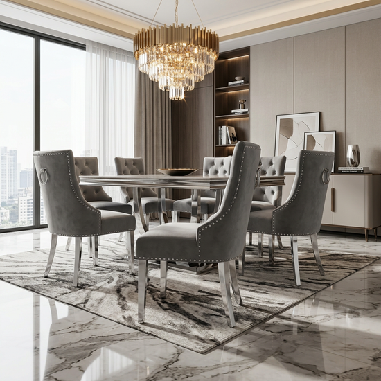Valencia Dining Chair - Light Grey