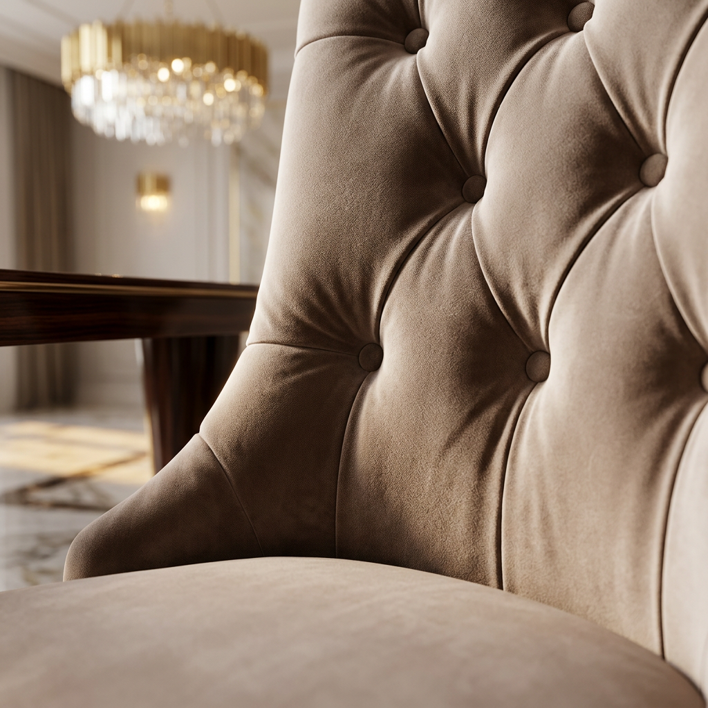 Portland Mink Velvet Dining Chair