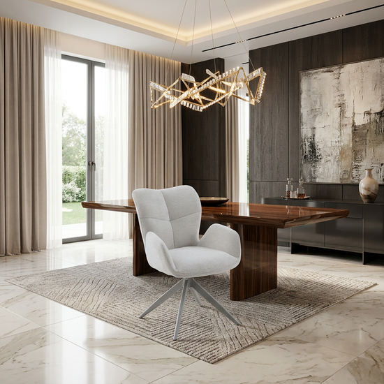Maryland Grey 360 Swivel Chair