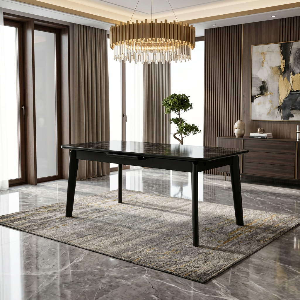 Arizona Black Ceramic Coffee Table