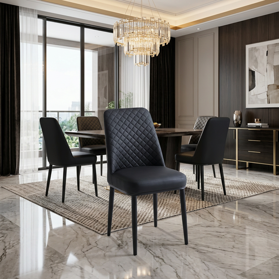 Oxford Black PU Chair