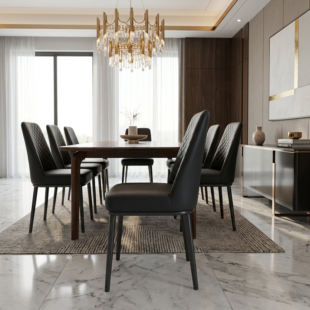 Oxford Black PU Chair