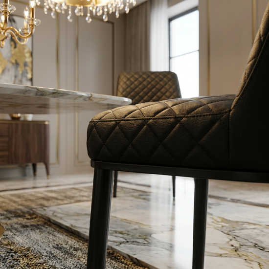Oxford Black PU Chair