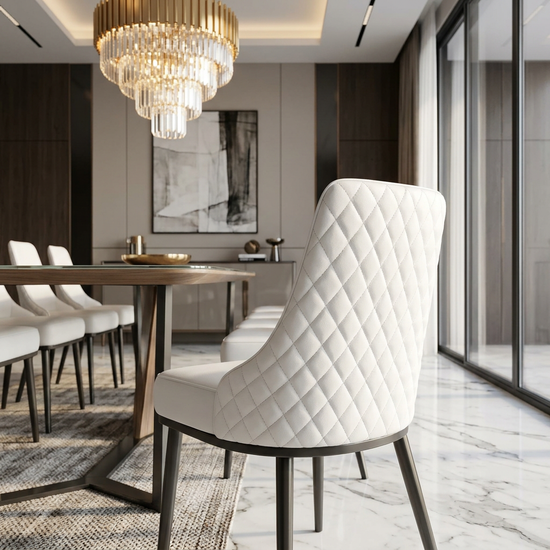 Oxford White PU Chair